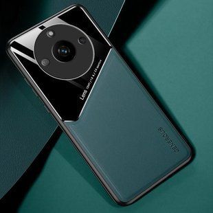 Бізнес чохол бампер GENEROUS для Realme 11 Pro Plus зі скла і штучної шкіри