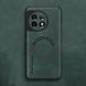 Кожаный чехол OLGE с MagSafe для OnePlus 11 Green