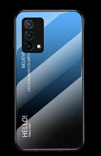 Чехол Oppo A95 4G Gradient Hello Blue Black