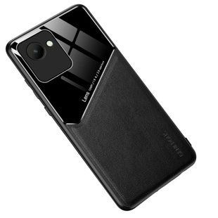 Бизнес чехол бампер GENEROUS для Realme C30 / Narzo 50i Prime из стекла и искусственной кожи