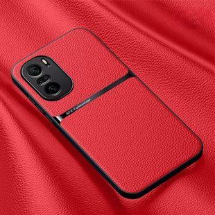 Шкіряний чохол Elegance з магнітом для Xiaomi 11i / Poco F3 / Redmi K40 / K40 Pro / K40 Pro Plus Red