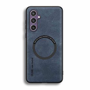 Шкіряний чохол OLGE з MagSafe для Samsung Galaxy S25 FE Blue