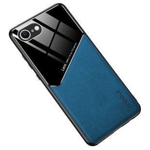 Бізнес чохол бампер GENEROUS для Apple iPhone 16e зі скла і штучної шкіри