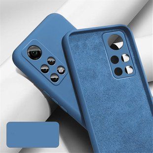 Силиконовый чехол Liquid Silicone Case Xiaomi Mi 10T Blue