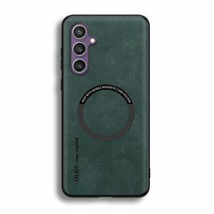 Шкіряний чохол OLGE з MagSafe для Samsung Galaxy S25 FE Green