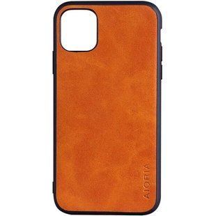 Шкіряний чохол AIORIA Vintage для Apple iPhone 12 mini orange
