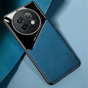 Бізнес чохол бампер GENEROUS для Realme 13 Plus 5G зі скла і штучної шкіри