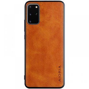 Кожаный чехол AIORIA Vintage для Samsung Galaxy S20 Plus orange