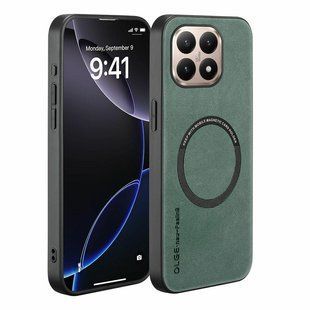 Кожаный чехол OLGE с MagSafe для Xiaomi 15T Green