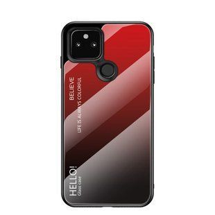 Чехол Google Pixel 5a 5G Gradient Hello Red Black
