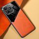 Бизнес чехол бампер GENEROUS для Realme C63 из стекла и искусственной кожи