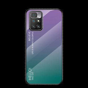 Чохол Xiaomi Redmi 10 2022 / Redmi Note 11 4G Gradient Hello Purple Green