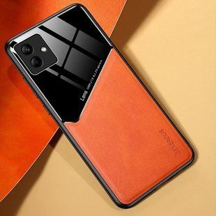 Бізнес чохол бампер GENEROUS для Samsung Galaxy A04 зі скла і штучної шкіри