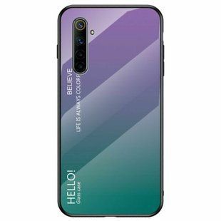 Чехол Realme 6 Pro Gradient Hello Purple Green