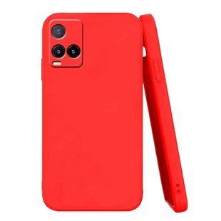Силиконовый чехол Liquid Silicone Case Vivo Y33s 4G Red