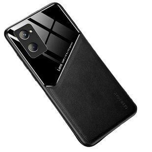Бизнес чехол бампер GENEROUS для Realme 10 4G из стекла и искусственной кожи