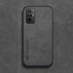 Кожаный чехол Sheepskin с магнитом для Xiaomi Redmi Note 10 Pro