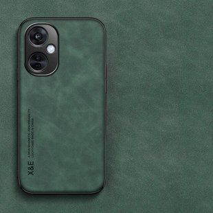 Шкіряний чохол Sheepskin з магнітом для OnePlus Nord CE3 Lite Green