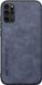 Кожаный чехол Sheepskin с магнитом для Samsung Galaxy S20 Plus Blue