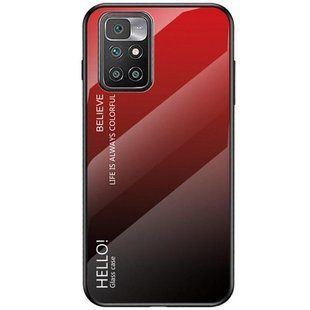 Чохол Xiaomi Redmi 10 2022 / Redmi Note 11 4G Gradient Hello Red Black