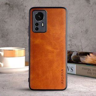 Кожаный чехол AIORIA Vintage для Xiaomi 12 Lite orange
