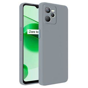 Силіконовий чохол Liquid Silicone Case Realme C35 Gray
