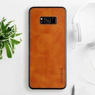 Шкіряний чохол AIORIA Vintage для Samsung Galaxy S8 orange