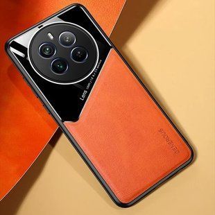 Бізнес чохол бампер GENEROUS для Realme 12 Pro 5G зі скла і штучної шкіри