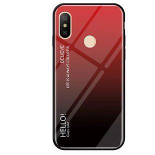 Чохол Xiaomi Redmi Note 5 Gradient Hello Red Black