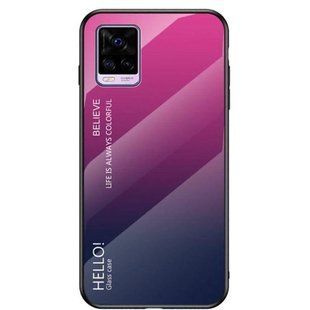Чехол Vivo V20 Pro Gradient Hello Rose Blue