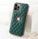 Роскошный мягкий чехол Lambskin Premium case для Apple Iphone 13 Pro Max Green