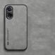 Кожаный чехол Sheepskin с магнитом для Oppo A60 Light gray