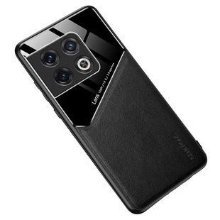 Бізнес чохол бампер GENEROUS для OnePlus 10 Pro зі скла і штучної шкіри