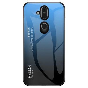 Чохол Nokia 8.1 / Nokia X7 Gradient Hello Blue Black