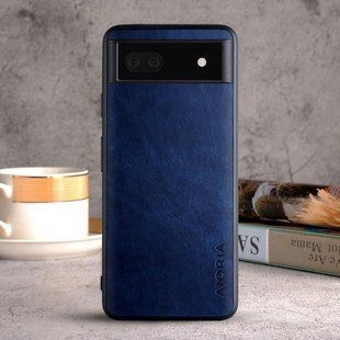 Кожаный чехол AIORIA Vintage для Google Pixel 6a blue