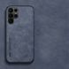 Шкіряний чохол Sheepskin з магнітом для Samsung Galaxy S21 Ultra Blue