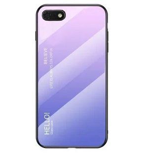 Чехол Huawei Y5 2018 Gradient Hello Pink Purple