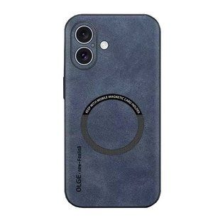 Шкіряний чохол OLGE з MagSafe для Apple iPhone 17 Blue