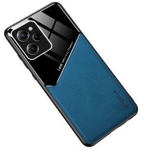 Бизнес чехол бампер GENEROUS для Xiaomi Poco X5 Pro 5G из стекла и искусственной кожи