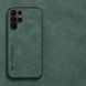 Шкіряний чохол Sheepskin з магнітом для Samsung Galaxy S21 Ultra Green