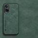 Кожаный чехол Sheepskin с магнитом для Oppo A60 Green