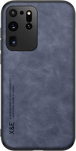 Шкіряний чохол Sheepskin з магнітом для Samsung Galaxy S20 Ultra Blue