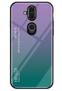 Чохол Nokia 8.1 / Nokia X7 Gradient Hello Purple Green