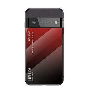 Чехол Google Pixel 6 Gradient Hello Red Black