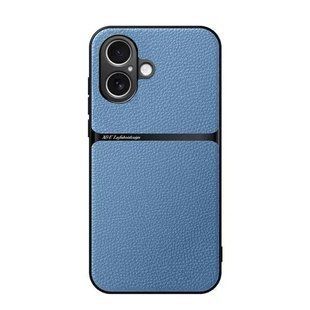 Шкіряний чохол Elegance з магнітом для Apple iPhone 17 Light blue
