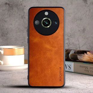 Шкіряний чохол AIORIA Vintage для Realme 11 Pro orange