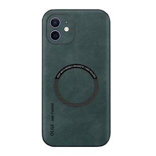 Кожаный чехол OLGE с MagSafe для Xiaomi Poco X5 Pro Green