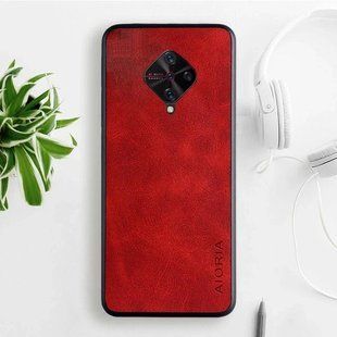 Кожаный чехол AIORIA Vintage для Vivo V17 (Russia) red