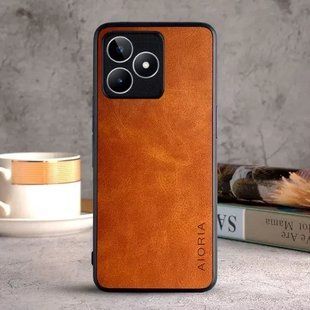 Шкіряний чохол AIORIA Vintage для Realme C63 orange