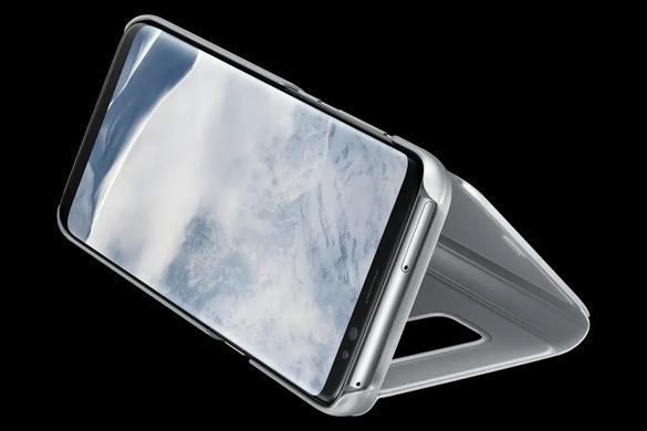 Чехол Clear View Standing Cover для Samsung Galaxy A55 Silver